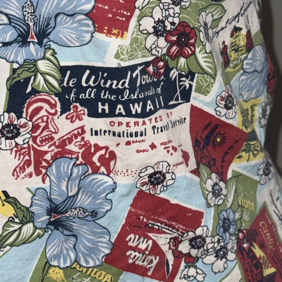 Zinc Strapless Tie Back HawaiianTop SZ XL - Picture 3 of 11